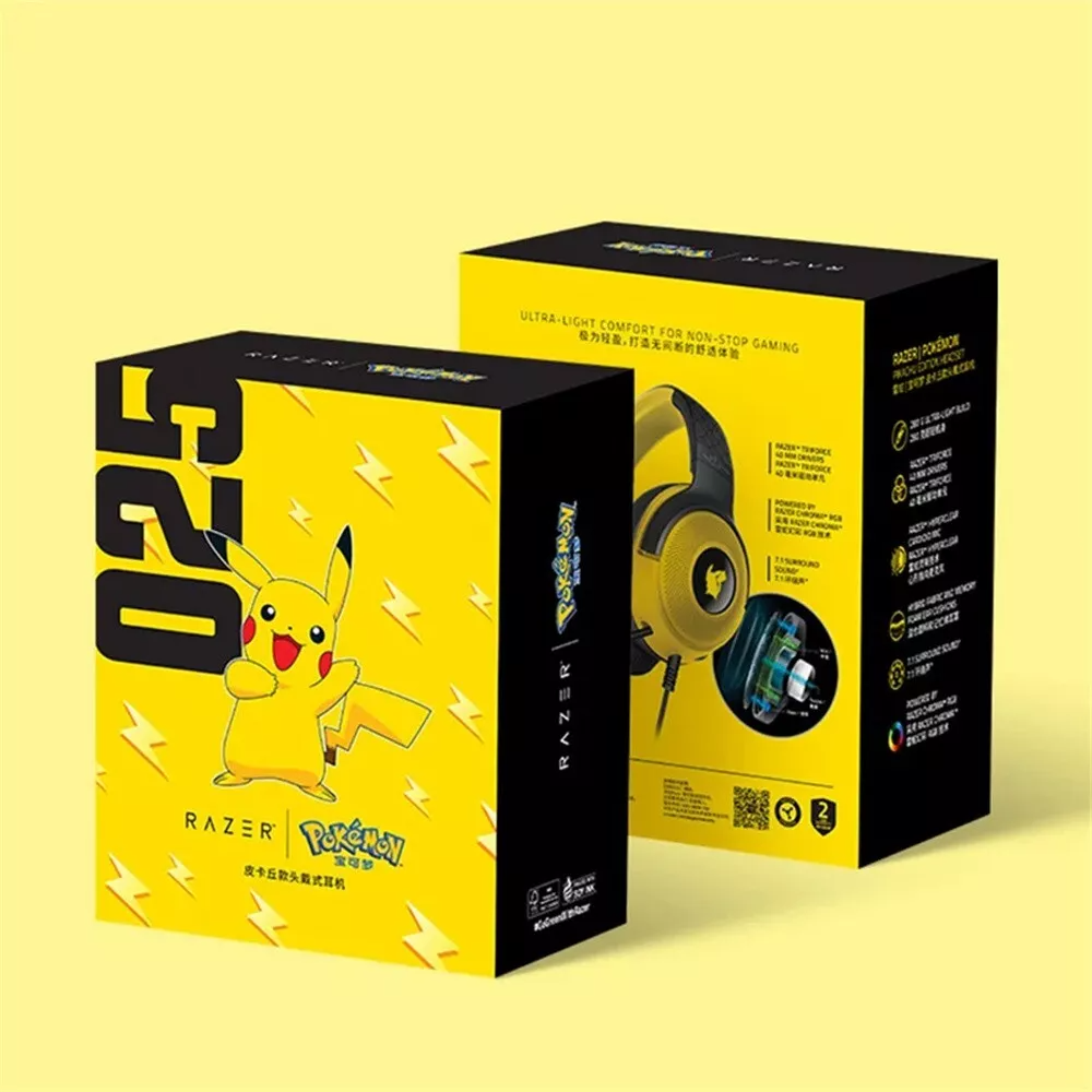 Razer Kraken X V3 USB RGB Pokemon Pikatchu Limited Edition Gaming Headset Razer Kraken X V3 USB RGB Pokemon Pikatchu Limited Edition Gaming Headset